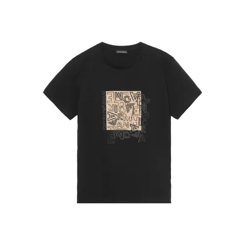 EMPORIO ARMANI Черные Мужские T-Рубашки