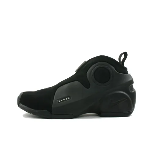 Nike Air Flightposite Устойчивый к истиранию MID Топ Винтажные баскетбольные кроссовки Унисекс Черный
