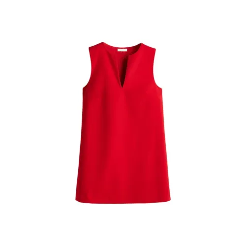 H&M Ярко-красные Женские Платья без рукавов