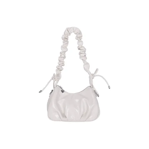 PINK·LAND ПУ (полиуретан) Сумка через плечо Стандартная Женская Белая Желтая Серебряная Черная