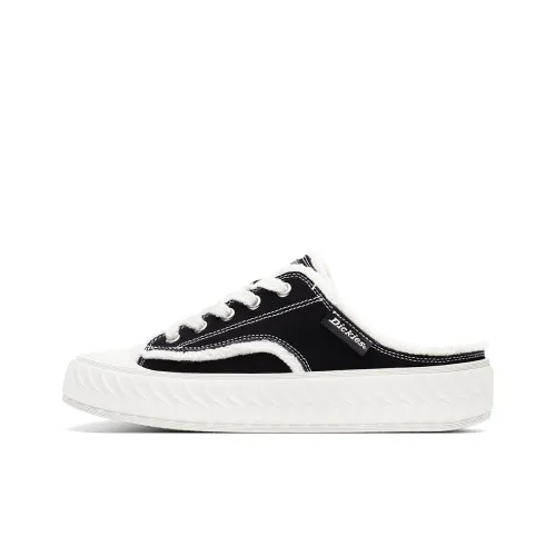 Dickies противоскользящие устойчивые к истиранию низкие топ кеды мужские черные