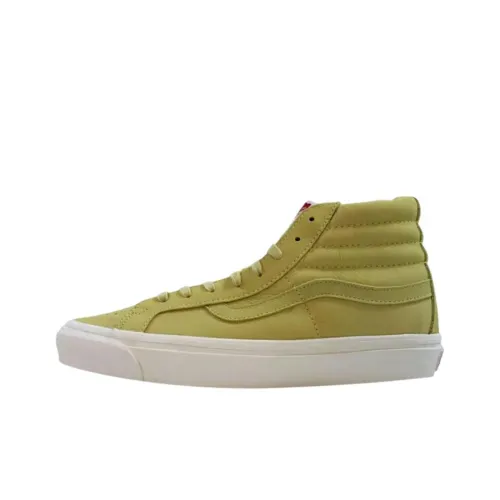 Vans Sk8 Hi Устойчивые к истиранию высокие кроссовки для скейтбординга Мужские Желтые