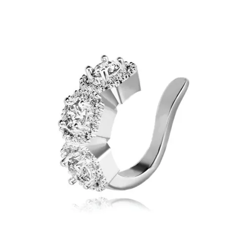 HAZYOU Циркон Нижняя заколка On Серьги Унисекс