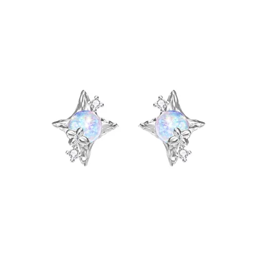 LISM Серьги-гвоздики из медного сплава женские