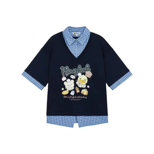 B.Duck Темно-синие Женские Футболки