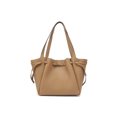 TORY BURCH Romy Litchi Grain Кожа Tote Сумка Сумка для покупок Сумка через плечо Сумка Большая Женская Тирамису