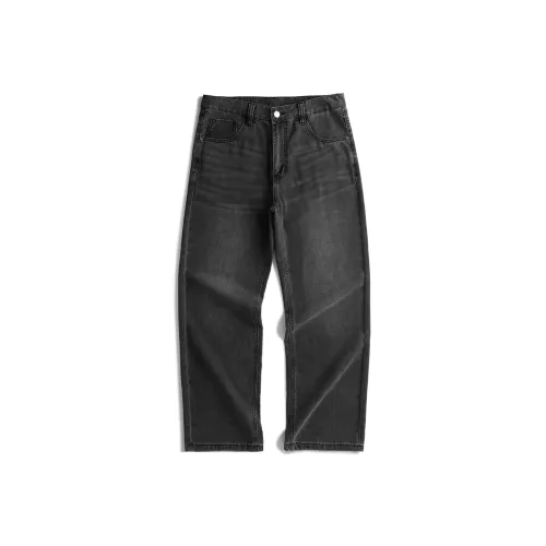 AZVK H2 NB0072 Черный Серый Мужские Джинсы