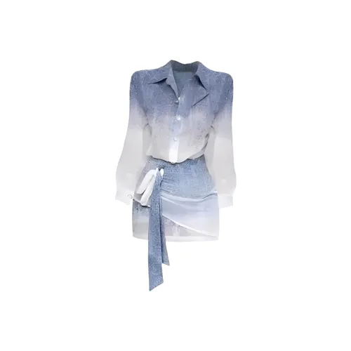 JOSR Длинное платье с длинными рукавами женское