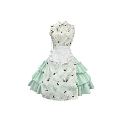 ONE SHALLOW Костюм горничной Косплей Костюм Лолита-стиль Женский