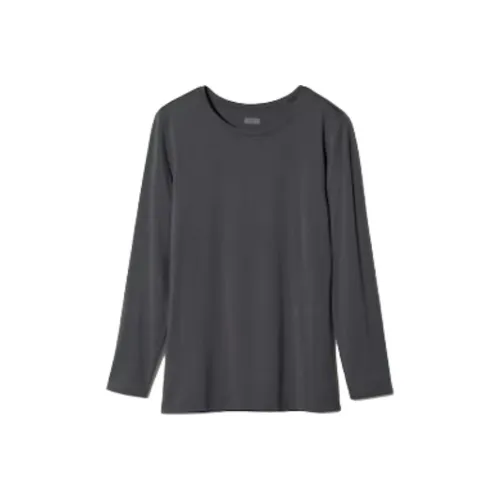 UNIQLO T-рубашка женская темно-серый цвет