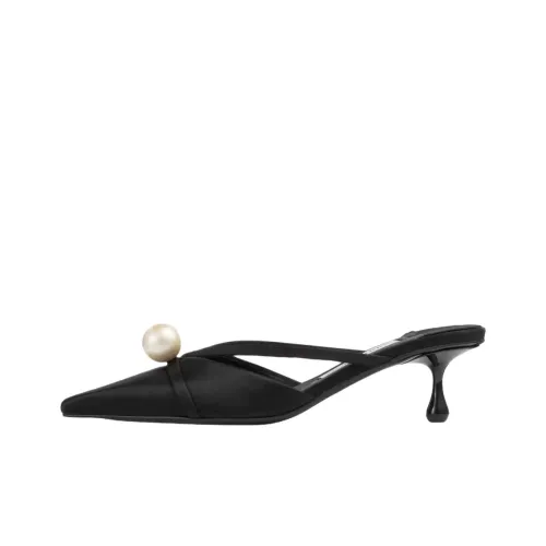 Jimmy Choo Домашние тапочки 5 см Женские Черные