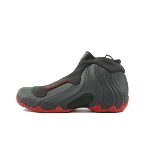Nike Air Flightposite Abrasion Resistant MID Топ Винтажные баскетбольные кроссовки Унисекс Черный Красный