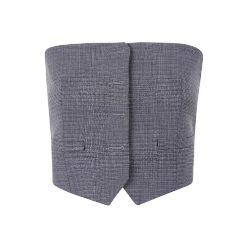 Alexander Wang Без бретелек Топ Женский Темно-серый