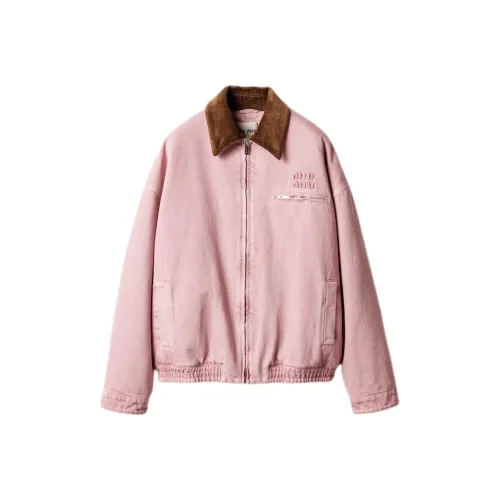 MIU MIU Розовые Женские Джинсовые Куртки