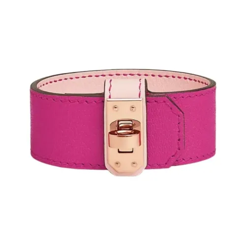 HERMES Козья кожа Наручные повязки Женские Розовый