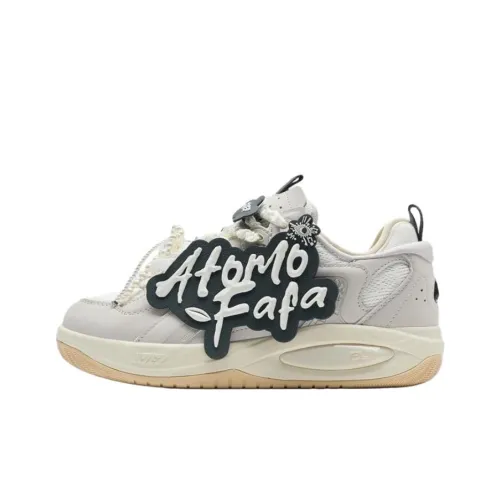 XTEP Yuji PLUS Скейтборд Кроссовки Низкие Голубино-Серый Парусно-Белый Угольно-Черный Женские