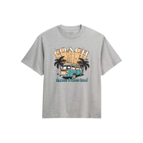 COACH Серый Мужской T-Рубашки