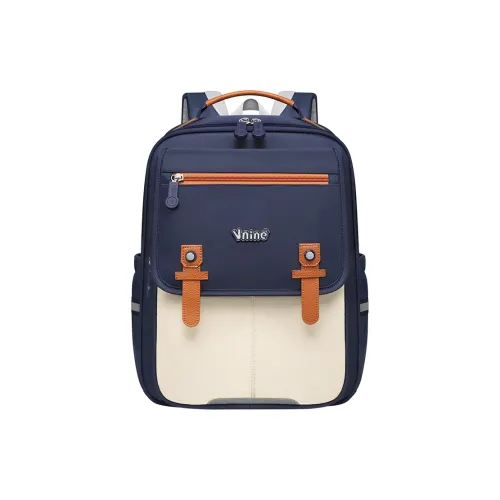 V.NINE Ткань Студенческая Сумка Стандартная Унисекс Темно-синий Конфетно-розовый