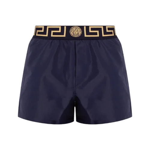 VERSACE Мужские пляжные шорты морского синего цвета