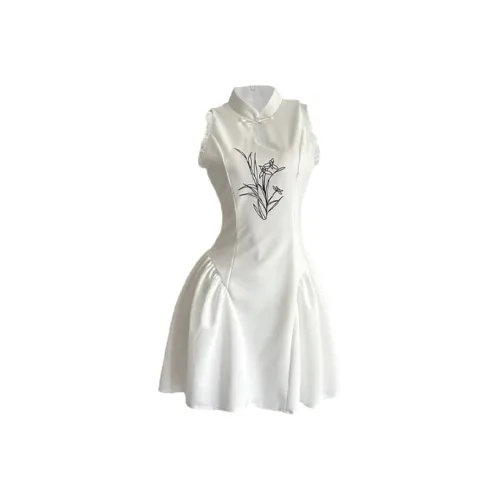 JOSR Белые Женские Платья без рукавов