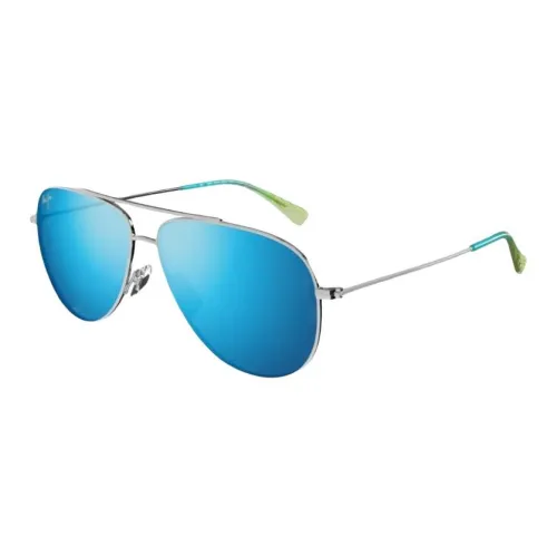 Maui Jim Металл Aviator Солнцезащитные очки Унисекс Серебряный