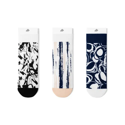 Mulinsen [10A Grade Антибактериальный] Trendy Straight Cut Носки Пустошь 3 шт Унисекс MID Носки до икры