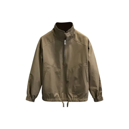 YGQPZHZ Ветровка Японская рабочая одежда Куртка Мужская