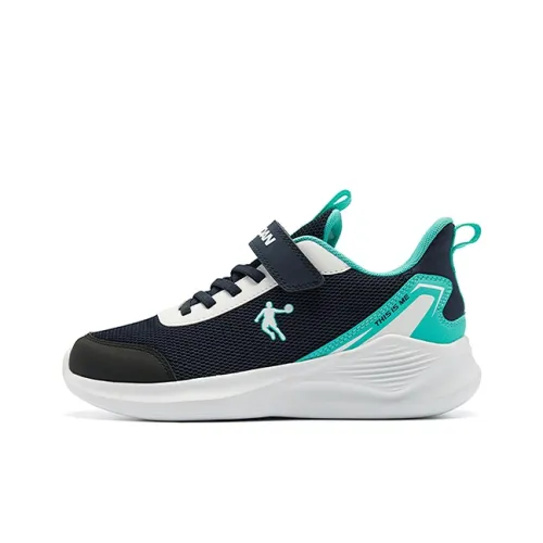 QIAODAN Легкий амортизаторы низкий топ детские беговые кроссовки коллегиальный синий Spring River зеленый подростки