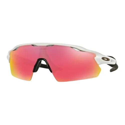 Oakley Пластик Нерегулярная форма Солнцезащитные очки Унисекс Белый