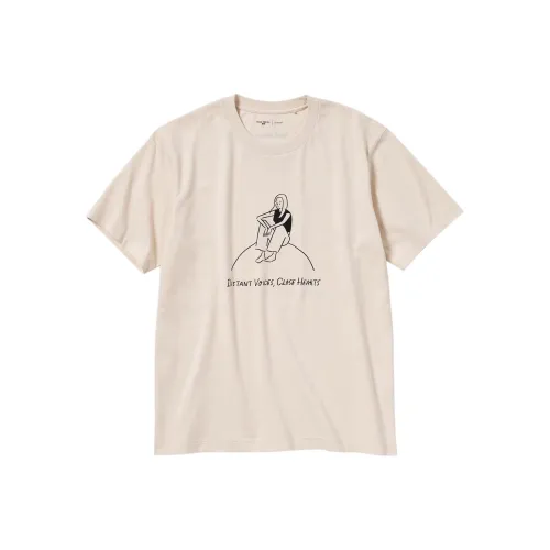 UNIQLO Натуральные унисекс футболки