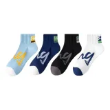 4 шт. (Черный + Белый + Темно-синий + Синий)