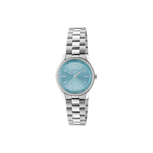 GUCCI G Timeless Collection Женские часы Кварцевый механизм Ремешок из нержавеющей стали 29 мм Синий циферблат