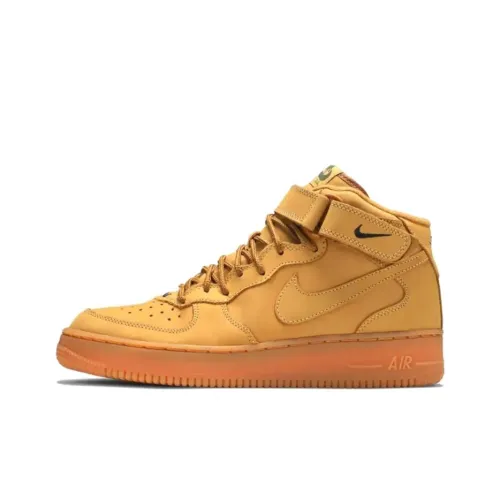 Nike Air Force 1 Abrasion Resistant MID Топ Кроссовки для скейтбординга Мужской Wheat