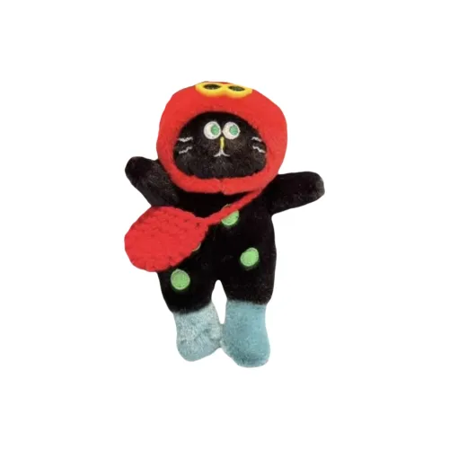 Princess Lovers Cute Cartoon Красный Ободок Котенок Плюшевая Кукла Куклы Плюшевый Брелок Высота 16 см