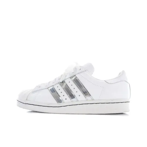 Adidas Originals SUPERSTAR Устойчивые к истиранию низкие кроссовки для скейтбординга Женские Белые