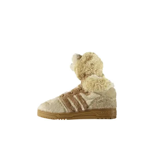 Adidas Originals JEREMY SCOTT Устойчивая к истиранию MID Топ Обувь для малышей Светло-коричневый Infant And Toddler