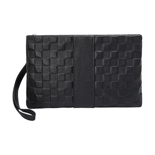 Old Man's Head Тело Коровья Кожа Мужской Клатч Мужской Черный