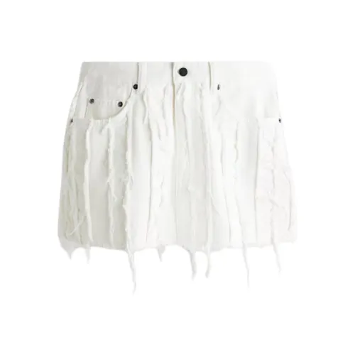 H&M Белые Женские Джинсовые Короткие Юбки