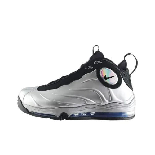 nike Total Air Foamposite Ma Abrasion Resistant MID Топ Винтажные баскетбольные кроссовки Мужской Серебряный