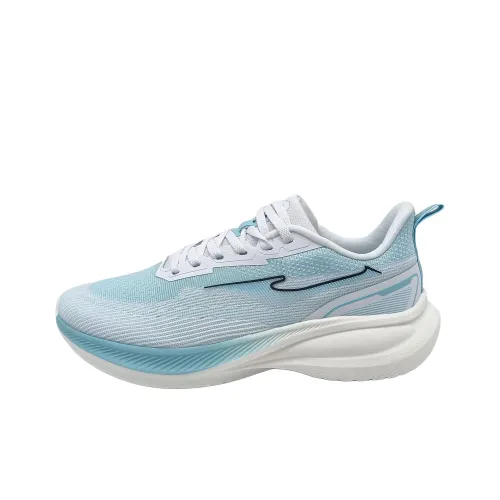 Erke Lightning 4 Амортизация Износостойкий Низкий Топ Повседневные Беговые Кроссовки Мужские Синие