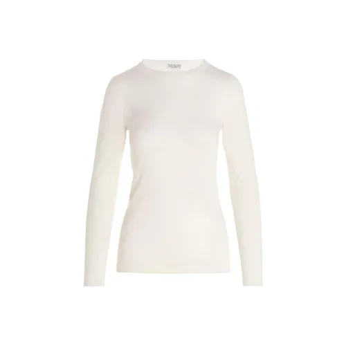 BRUNELLO CUCINELLI Белый Женские Кашемировые Свитеры