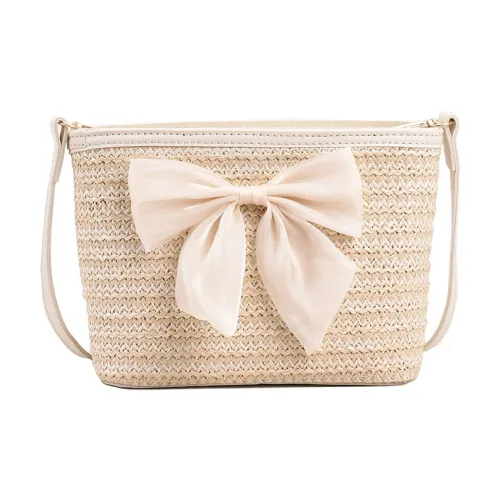 LEXI Сумка через плечо из соломенной ткани женская многоцветная