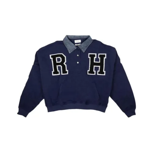 RHUDE Мужская поло рубашка синего цвета