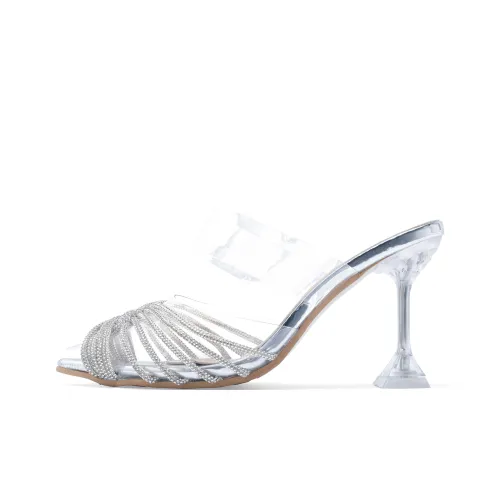 Take the Qin Износостойкие Домашние тапочки Женские Серебряные