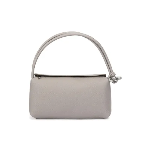 LONGCHAMP Le Roseau Коровья кожа Сумка Средний Женская Глиняно-серый