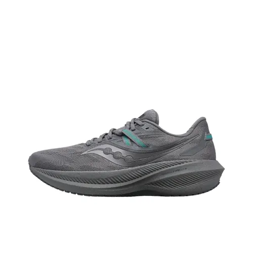 Saucony Triumph Victory 20 Устойчивый к истиранию Низкий Топ Повседневные Беговые кроссовки Женские Серые