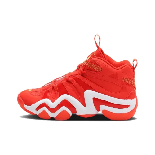 Adidas Crazy 8 Износостойкий MID Топ Винтажные Баскетбольные Кроссовки Мужские Оранжевый Красный