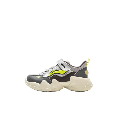 LINING YOUNG Устойчивый к истиранию Низкий Топ КIDS Лайфстайл Обувь Серый Дети Возраст 3-7 лет