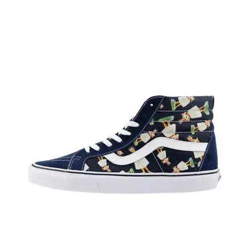 Vans Sk8 Hi Устойчивые к истиранию высокие кроссовки для скейтбординга Мужские Синие