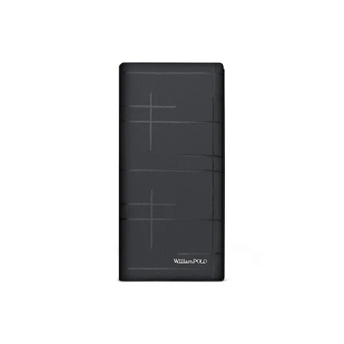 WilliamPOLO Кошелек из коровьей кожи стандартный мужской черный